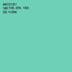 #6CD1B7 - De York Color Image