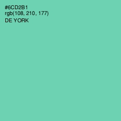 #6CD2B1 - De York Color Image