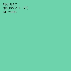 #6CD3AC - De York Color Image