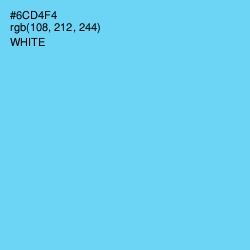 #6CD4F4 - Turquoise Blue Color Image