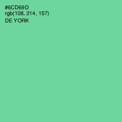 #6CD69D - De York Color Image