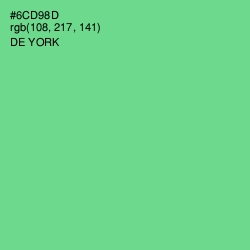 #6CD98D - De York Color Image