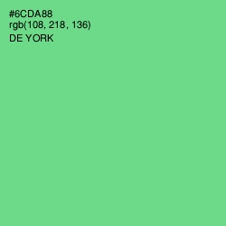 #6CDA88 - De York Color Image