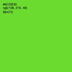 #6CDB30 - Bright Green Color Image