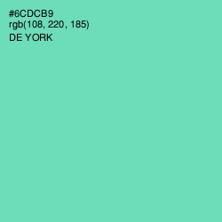 #6CDCB9 - De York Color Image