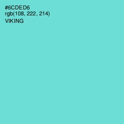 #6CDED6 - Viking Color Image