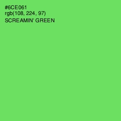 #6CE061 - Screamin' Green Color Image