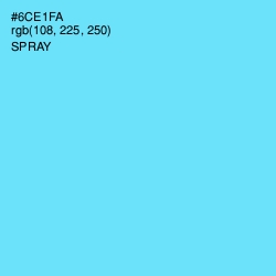 #6CE1FA - Spray Color Image