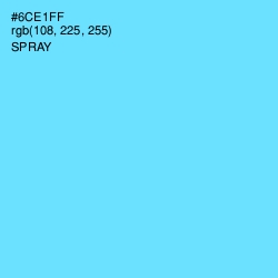 #6CE1FF - Spray Color Image