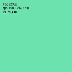 #6CE2AE - De York Color Image