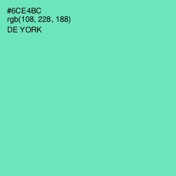 #6CE4BC - De York Color Image