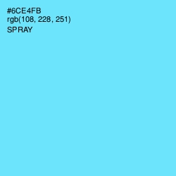 #6CE4FB - Spray Color Image