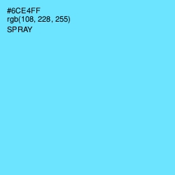 #6CE4FF - Spray Color Image