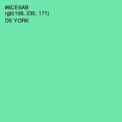 #6CE6AB - De York Color Image