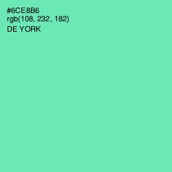 #6CE8B6 - De York Color Image