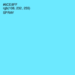 #6CE8FF - Spray Color Image