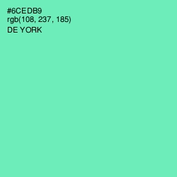 #6CEDB9 - De York Color Image