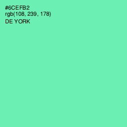 #6CEFB2 - De York Color Image