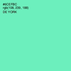 #6CEFBC - De York Color Image