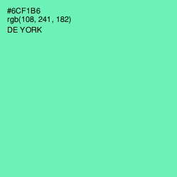 #6CF1B6 - De York Color Image