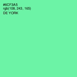 #6CF3A5 - De York Color Image