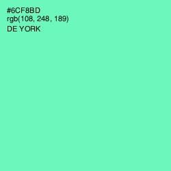 #6CF8BD - De York Color Image