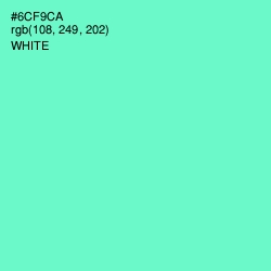 #6CF9CA - Aquamarine Color Image