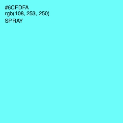 #6CFDFA - Spray Color Image