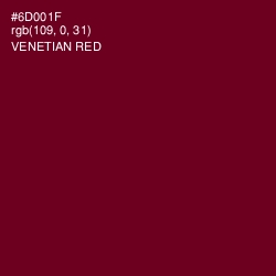 #6D001F - Venetian Red Color Image