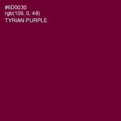 #6D0030 - Tyrian Purple Color Image