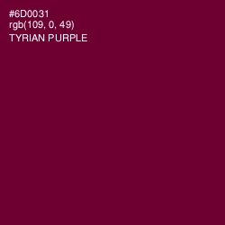 #6D0031 - Tyrian Purple Color Image