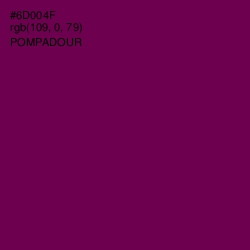 #6D004F - Pompadour Color Image