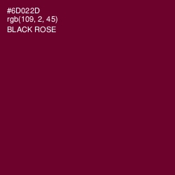 #6D022D - Black Rose Color Image