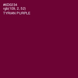 #6D0234 - Tyrian Purple Color Image