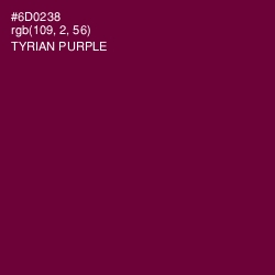 #6D0238 - Tyrian Purple Color Image