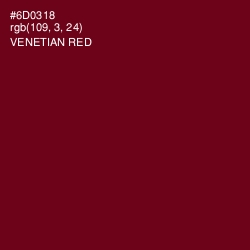 #6D0318 - Venetian Red Color Image