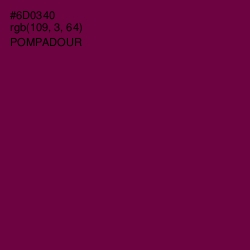 #6D0340 - Pompadour Color Image