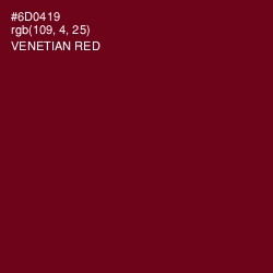 #6D0419 - Venetian Red Color Image