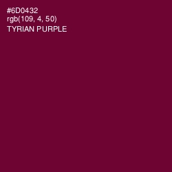 #6D0432 - Tyrian Purple Color Image