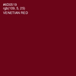 #6D0519 - Venetian Red Color Image