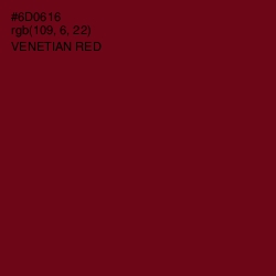 #6D0616 - Venetian Red Color Image