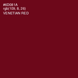 #6D081A - Venetian Red Color Image