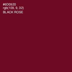#6D0920 - Black Rose Color Image