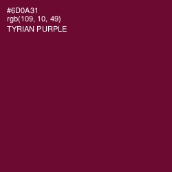 #6D0A31 - Tyrian Purple Color Image