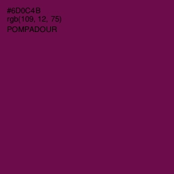 #6D0C4B - Pompadour Color Image