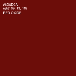 #6D0D0A - Red Oxide Color Image