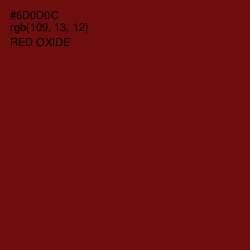 #6D0D0C - Red Oxide Color Image