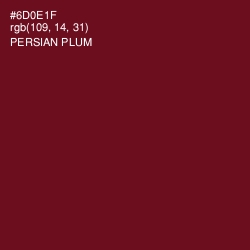 #6D0E1F - Persian Plum Color Image