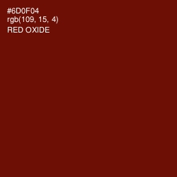 #6D0F04 - Red Oxide Color Image