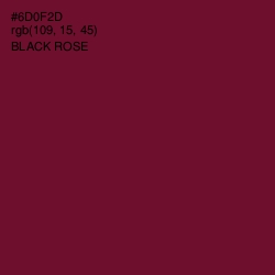 #6D0F2D - Black Rose Color Image